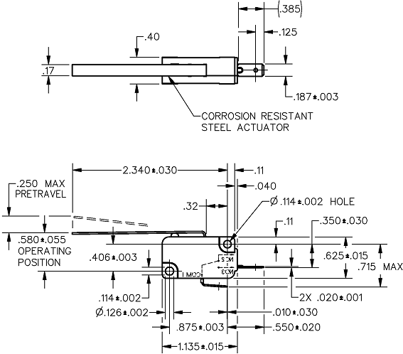 Basic Switches Honeywell V7-6C27D8-048 Basic Switches Honeywell V7-6C27D8-048