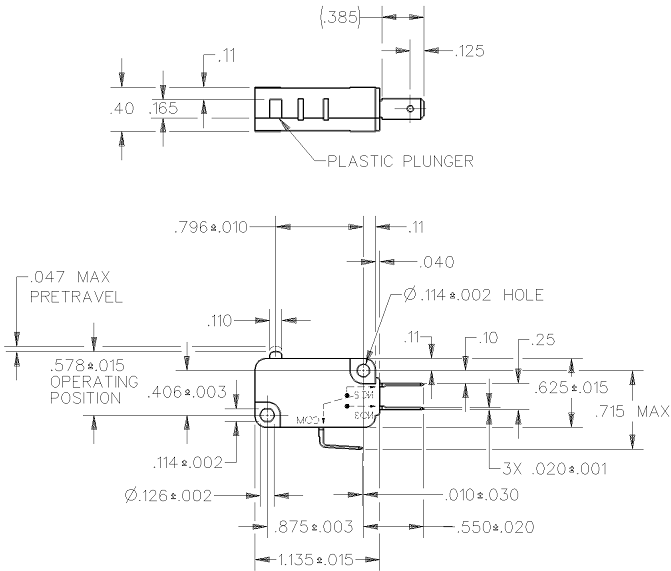Basic Switches Honeywell V7-7A19D8 Basic Switches Honeywell V7-7A19D8