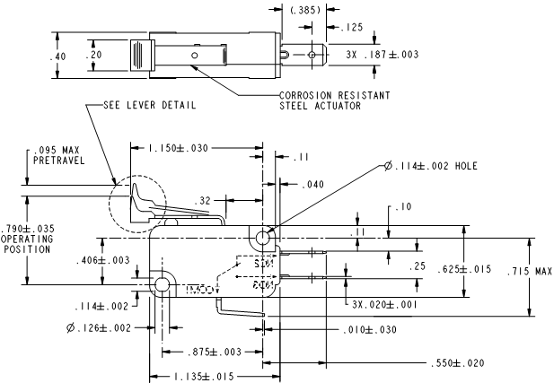 Basic Switches Honeywell V7-7B19D8-426 Basic Switches Honeywell V7-7B19D8-426