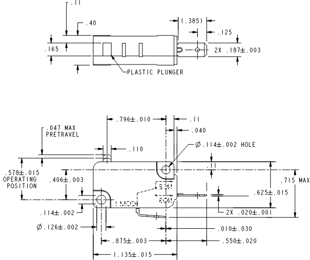 Basic Switches Honeywell V7-7B29D8 Basic Switches Honeywell V7-7B29D8