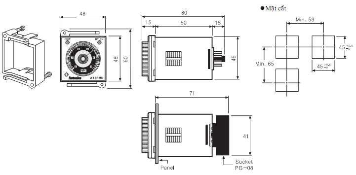 Bộ đặt thời gian Power OFF Delay Autonic AT8PSN Bộ đặt thời gian Power OFF Delay Autonic AT8PSN