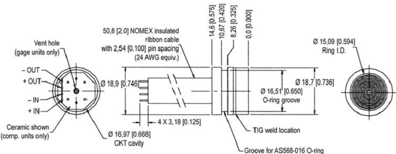 Cảm biến áp suất cao Honeywell 19C005PG1L Cảm biến áp suất cao Honeywell 19C005PG1L