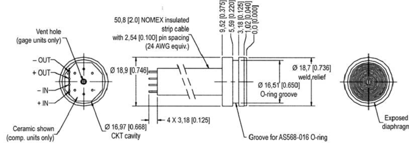 Cảm biến áp suất cao Honeywell 19C010PG2K Cảm biến áp suất cao Honeywell 19C010PG2K