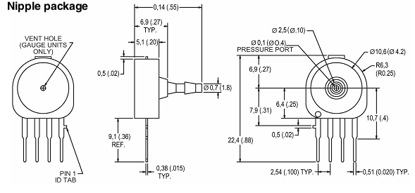 Cảm biến áp suất thấp Honeywell SCC05DP1 Cảm biến áp suất thấp Honeywell SCC05DP1