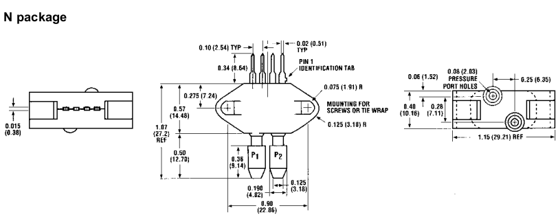Cảm biến áp suất thấp Honeywell SCC100AN Cảm biến áp suất thấp Honeywell SCC100AN