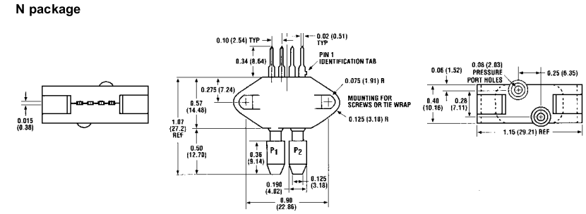 Cảm biến áp suất thấp Honeywell SCC100DN Cảm biến áp suất thấp Honeywell SCC100DN