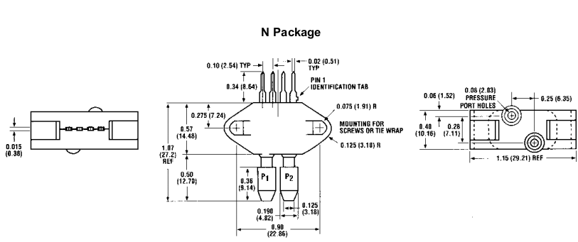 Cảm biến áp suất thấp Honeywell SCC30DN Cảm biến áp suất thấp Honeywell SCC30DN