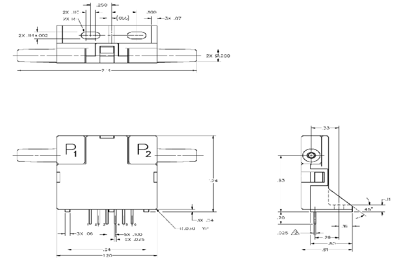 Cảm biến dòng chảy Honeywell AWM1300V Cảm biến dòng chảy Honeywell AWM1300V