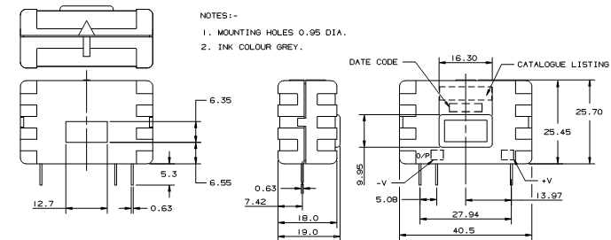 Cảm biến dòng điện honeywell CSNA111-009 Cảm biến dòng điện honeywell CSNA111-009