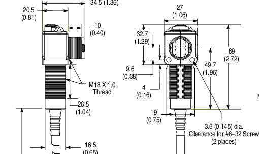 Cảm biến quang Allen-Bradley 42EF–P2RCB–G4 Cảm biến quang Allen-Bradley 42EF–P2RCB–G4