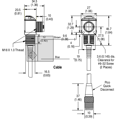 Cảm biến quang Allen-Bradley 42EF–R9MPBT–A2 Cảm biến quang Allen-Bradley 42EF–R9MPBT–A2