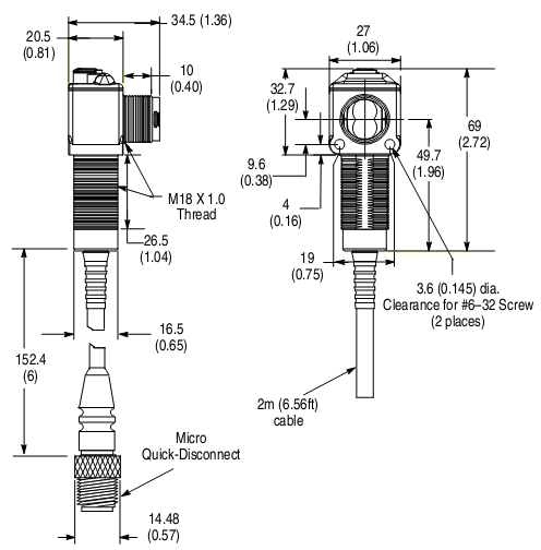 Cảm biến quang Allen-Bradley 42EF–R9RCB–G4 Cảm biến quang Allen-Bradley 42EF–R9RCB–G4