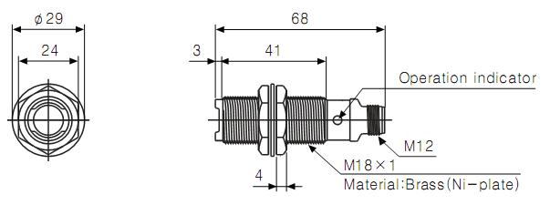 Cảm biến quang Autonics BR20M-TDTD-C-P