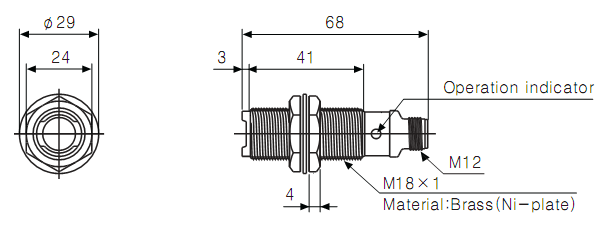 Cảm biến quang Autonics BR20M-TDTL-C
