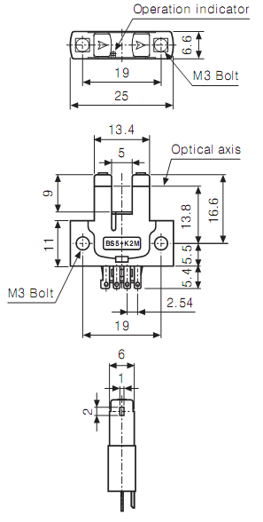 Cảm biến quang Autonics BS5-K2M 