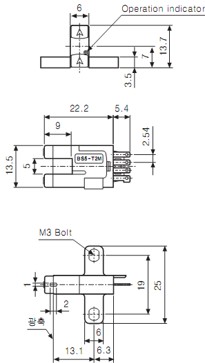 Cảm biến quang Autonics BS5-T2M 