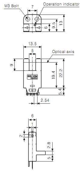 Cảm biến quang Autonics BS5-V2M 