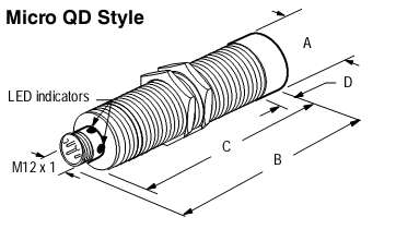 Cảm biến tiệm cận Allen-Bradley 871TM-M6CP12-D4 Cảm biến tiệm cận Allen-Bradley 871TM-M6CP12-D4