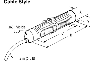 Cảm biến tiệm cận Allen-Bradley 872C-D5BP18-E2 Cảm biến tiệm cận Allen-Bradley 872C-D5BP18-E2