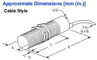 Cảm biến tiệm cận Allen-Bradley 872C-K4N12-A2 Cảm biến tiệm cận Allen-Bradley 872C-K4N12-A2