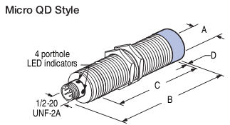 Cảm biến tiệm cận Allen-Bradley 872CP-N8NP12-D4 Cảm biến tiệm cận Allen-Bradley 872CP-N8NP12-D4