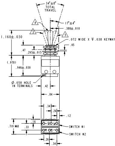 Công tắc chuyển mạch Micro switches toggle 13AT100