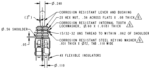 Công tắc chuyển mạch Micro switches toggle 13AT100