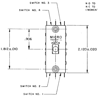 Công tắc chuyển mạch Micro switches toggle 15AT14