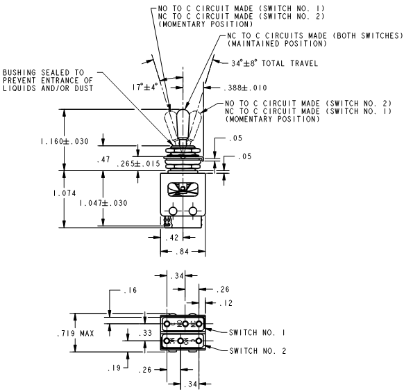 Công tắc chuyển mạch Micro switches toggle 31AT123-T2