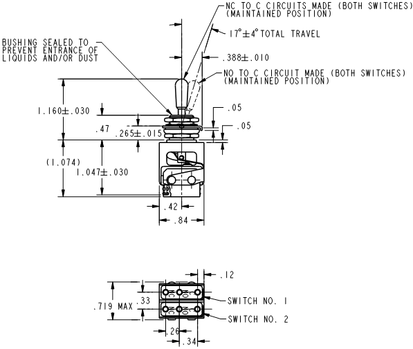 Công tắc chuyển mạch Micro switches toggle 31AT40-T2