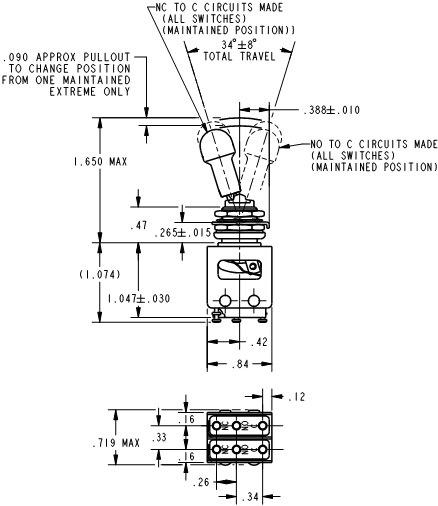 Công tắc chuyển mạch Micro switches toggle 32AT11-T2-D