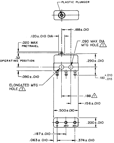 Công tắc hành trình Honeywell 13SX21-T Công tắc hành trình Honeywell 13SX21-T
