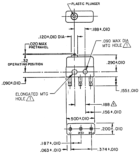 Công tắc hành trình Honeywell 13SX48-H58 Công tắc hành trình Honeywell 13SX48-H58