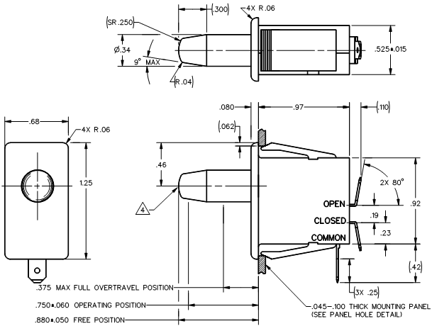 Công tắc hành trình Honeywell 1DM1 Công tắc hành trình Honeywell 1DM1