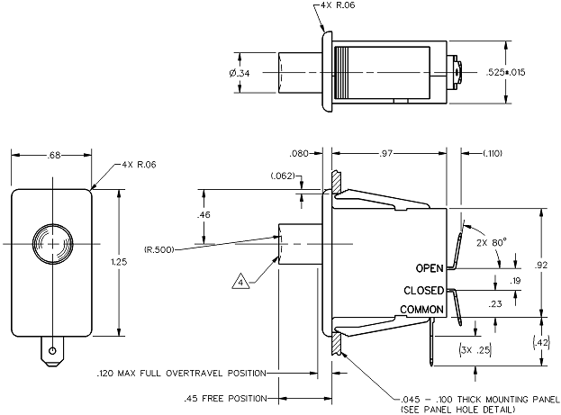 Công tắc hành trình Honeywell 1DM18 Công tắc hành trình Honeywell 1DM18