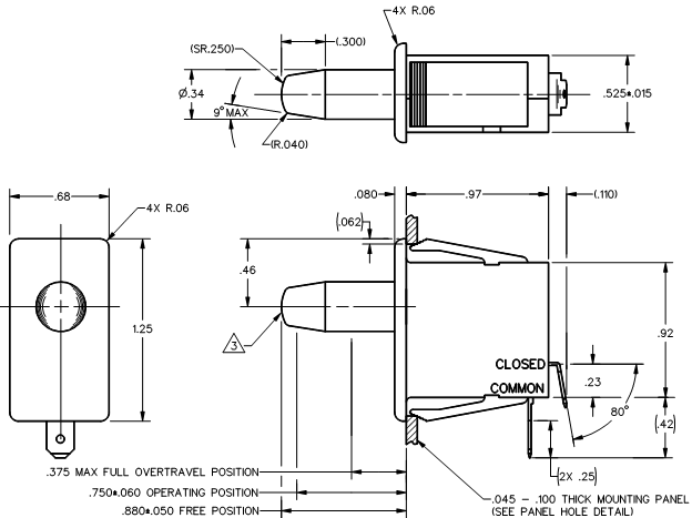 Công tắc hành trình Honeywell 1DM2 Công tắc hành trình Honeywell 1DM2