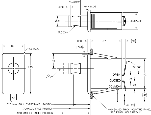 Công tắc hành trình Honeywell 1DM401 Công tắc hành trình Honeywell 1DM401