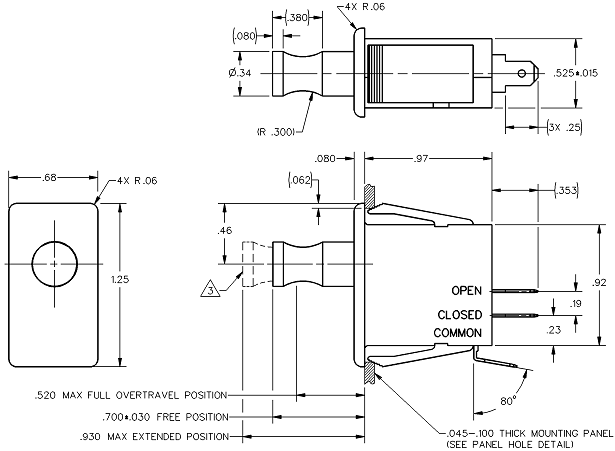 Công tắc hành trình Honeywell 1DM418 Công tắc hành trình Honeywell 1DM418