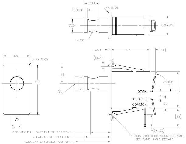 Công tắc hành trình Honeywell 1DM425 Công tắc hành trình Honeywell 1DM425