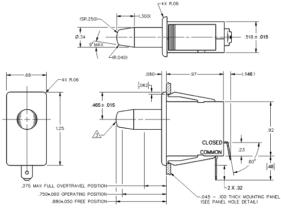 Công tắc hành trình Honeywell 1DM5 Công tắc hành trình Honeywell 1DM5