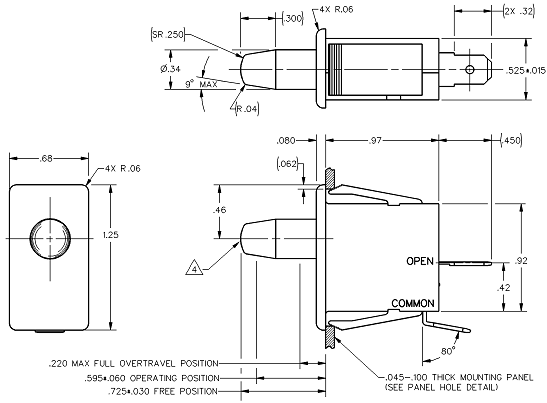 Công tắc hành trình Honeywell 1DP5 Công tắc hành trình Honeywell 1DP5