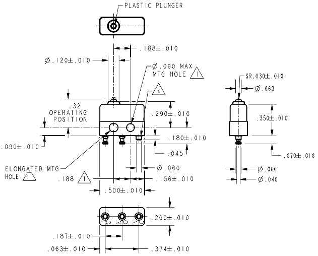 Công tắc hành trình Honeywell 1SX90-T Công tắc hành trình Honeywell 1SX90-T