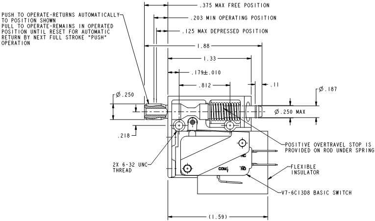 Công tắc hành trình Honeywell 2AC110 Công tắc hành trình Honeywell 2AC110
