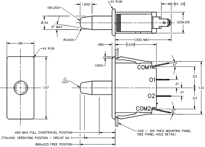 Công tắc hành trình Honeywell 2DM8 Công tắc hành trình Honeywell 2DM8