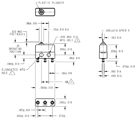 Công tắc hành trình Honeywell 412SX22-T Công tắc hành trình Honeywell 412SX22-T