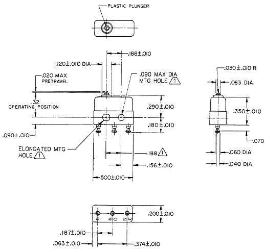 Công tắc hành trình Honeywell 6SX7-T Công tắc hành trình Honeywell 6SX7-T
