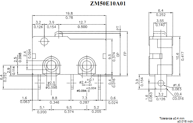 Công tắc hành trình Honeywell ZM50E10A01