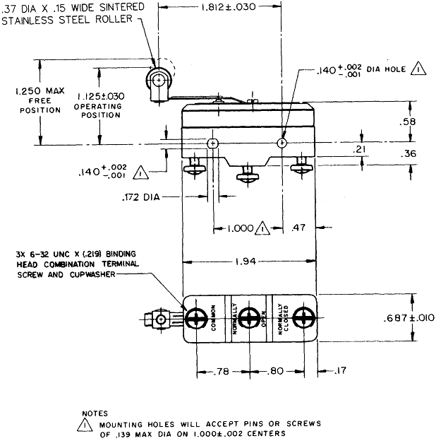 Công tắc hành trình snap BBZ-2RL2-A2 Công tắc hành trình snap BBZ-2RL2-A2