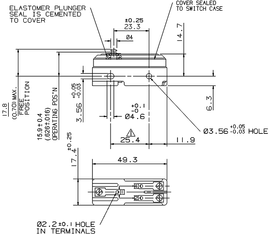 Công tắc hành trình snap BZ-2R291-A4 Công tắc hành trình snap BZ-2R291-A4