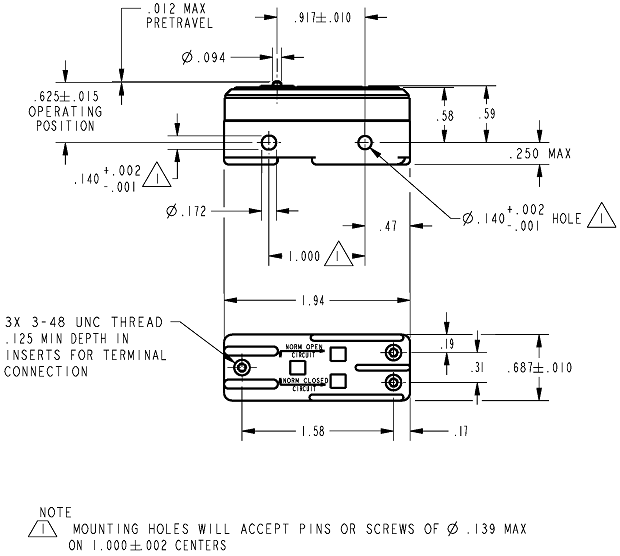 Công tắc hành trình snap BZ-2R296 Công tắc hành trình snap BZ-2R296